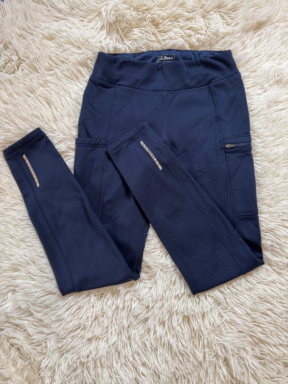 L.L.Bean Fleece Lined Leggings XS Tall